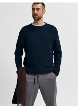 Selected Homme Sweter 16079776 Granatowy Regular Fit ze sklepu MODIVO w kategorii Swetry męskie - zdjęcie 170073660