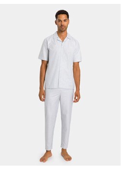 Hanro Piżama 75766 Biały Regular Fit ze sklepu MODIVO w kategorii Piżamy męskie - zdjęcie 170073670