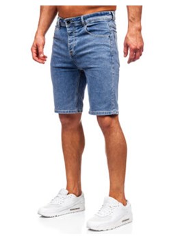 Granatowe krótkie spodenki jeansowe męskie Denley MP0274BC ze sklepu Denley w kategorii Spodenki męskie - zdjęcie 170074430