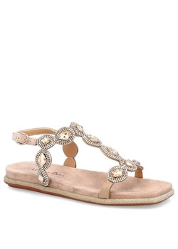 Eleganckie hiszpańskie sandały - ALMA EN PENA V23380 BEŻOWE ze sklepu Tymoteo.pl - sklep obuwniczy w kategorii Sandały damskie - zdjęcie 170080500