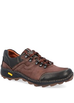 Polskie buty trekkingowe, skóra - KENT 515 BRĄZOWE ze sklepu Tymoteo.pl - sklep obuwniczy w kategorii Buty trekkingowe męskie - zdjęcie 170085163