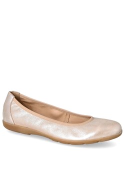 Wygodne balerinki skórzane - CAPRICE 9-22150-20 METALICZNE ze sklepu Tymoteo.pl - sklep obuwniczy w kategorii Balerinki - zdjęcie 170090731