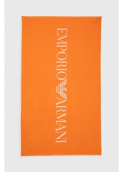 Emporio Armani Underwear ręcznik bawełniany kolor pomarańczowy ze sklepu ANSWEAR.com w kategorii Ręczniki - zdjęcie 170094000