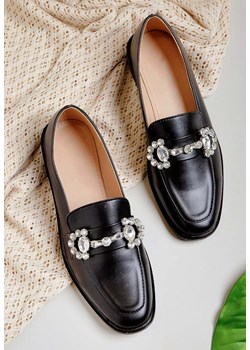 Czarne eleganckie mokasyny damskie Annelise ze sklepu Zapatos w kategorii Mokasyny damskie - zdjęcie 170094173