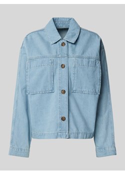 Bluzka jeansowa z nakładanymi kieszeniami na piersi ze sklepu Peek&Cloppenburg  w kategorii Kurtki damskie - zdjęcie 170094854