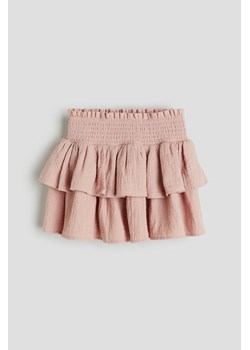 H & M - Falbaniasta spódnica z muślinu - Różowy ze sklepu H&M w kategorii Spódnice dziewczęce - zdjęcie 170103791