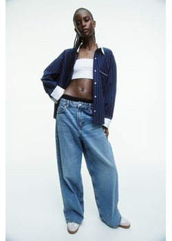 H & M - Bawełniana koszula oversize - Niebieski ze sklepu H&M w kategorii Koszule damskie - zdjęcie 170103934