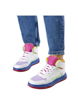 Kolorowe sneakersy za kostkę Elizabeth wielokolorowe ze sklepu ButyModne.pl w kategorii Buty sportowe damskie - zdjęcie 170104032
