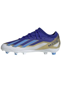 Buty adidas X Crazyfast League Messi Jr Fg ID0714 niebieskie ze sklepu ButyModne.pl w kategorii Buty sportowe dziecięce - zdjęcie 170104064