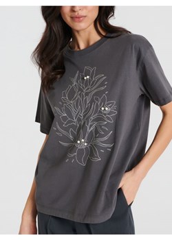 Sinsay - Koszulka z nadrukiem - szary ze sklepu Sinsay w kategorii Bluzki damskie - zdjęcie 170111272