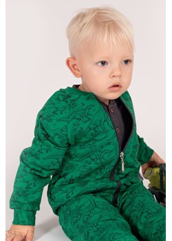 Zielona bluza dresowa niemowlęca rozpinana w dinozaury ze sklepu 5.10.15 w kategorii Bluzy i swetry - zdjęcie 170111600