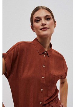 Wiskozowa koszul damska z kieszonką ze sklepu 5.10.15 w kategorii Koszule damskie - zdjęcie 170111682
