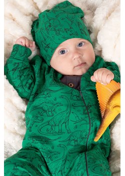 Zielona czapka niemowlęca dzianinowa w dinozaury ze sklepu 5.10.15 w kategorii Czapki dziecięce - zdjęcie 170111693