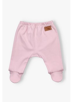 Różowe półśpiochy niemowlęce bawełniane ze sklepu 5.10.15 w kategorii Spodnie i półśpiochy - zdjęcie 170111734