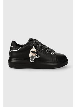 Karl Lagerfeld sneakersy skórzane KAPRI kolor czarny KL62576N ze sklepu ANSWEAR.com w kategorii Buty sportowe damskie - zdjęcie 170112272