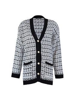 trendyol Kardigan w kolorze czarno-białym ze sklepu Limango Polska w kategorii Swetry damskie - zdjęcie 170112354
