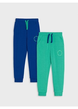 Sinsay - Spodnie dresowe jogger 2 pack - zielony ze sklepu Sinsay w kategorii Spodnie chłopięce - zdjęcie 170112683
