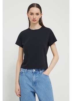 Abercrombie &amp; Fitch t-shirt bawełniany damski kolor czarny ze sklepu ANSWEAR.com w kategorii Bluzki damskie - zdjęcie 170116714