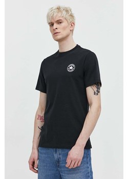 Converse t-shirt bawełniany kolor czarny z nadrukiem ze sklepu ANSWEAR.com w kategorii T-shirty męskie - zdjęcie 170116790
