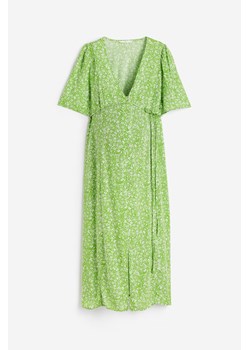 H & M - MAMA Sukienka z dekoltem w serek - Zielony ze sklepu H&M w kategorii Sukienki ciążowe - zdjęcie 170117493