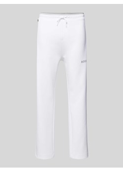 Spodnie dresowe z aplikacją z logo model ‘Hadim’ ze sklepu Peek&Cloppenburg  w kategorii Spodnie męskie - zdjęcie 170117713