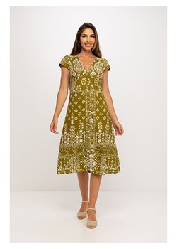Peace &amp; Love Sukienka w kolorze khaki ze sklepu Limango Polska w kategorii Sukienki - zdjęcie 170118754