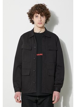 Universal Works kurtka bawełniana Mw Fatigue Jacket kolor czarny przejściowa 166.BLACK ze sklepu PRM w kategorii Kurtki męskie - zdjęcie 170121511