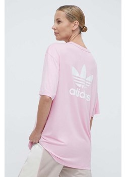 adidas Originals t-shirt Trefoil Tee damski kolor różowy IR8067 ze sklepu PRM w kategorii Bluzki damskie - zdjęcie 170121583