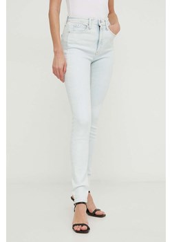 Calvin Klein Jeans jeansy damskie kolor niebieski ze sklepu ANSWEAR.com w kategorii Jeansy damskie - zdjęcie 170121970