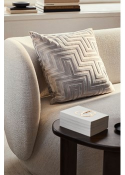 H & M - Aksamitna poszewka na poduszkę - Brązowy ze sklepu H&M w kategorii Poszewki na poduszki - zdjęcie 170123074