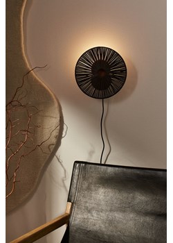 H & M - Ratanowa lampa ścienna - Czarny ze sklepu H&M w kategorii Lampy ścienne - zdjęcie 170123124