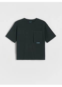 Reserved - T-shirt oversize z nadrukiem - czarny ze sklepu Reserved w kategorii T-shirty chłopięce - zdjęcie 170125473