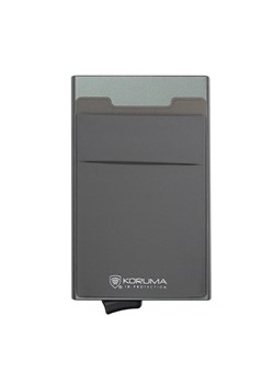 Aluminiowy portfel z wysuwanymi kartami i ochroną kart zbliżeniowych (ciemny szary) ze sklepu Koruma ID Protection w kategorii Etui - zdjęcie 170126860