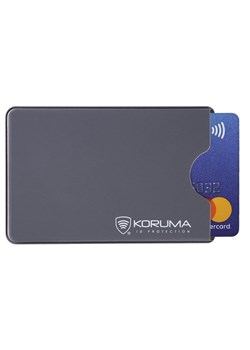 Plastikowe etui antykradzieżowe RFID na kartę zbliżeniową (szary) ze sklepu Koruma ID Protection w kategorii Etui - zdjęcie 170126921