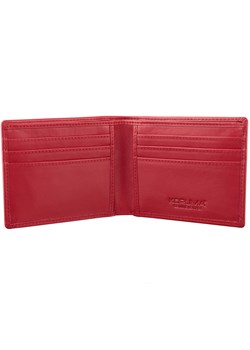 Cienki portfel damski skórzany typu SLIM (Czerwony) ze sklepu Koruma ID Protection w kategorii Portfele damskie - zdjęcie 170126953