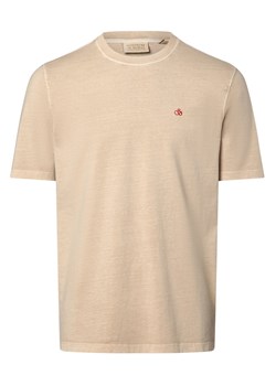 Scotch & Soda Koszulka męska Mężczyźni Bawełna beżowy jednolity ze sklepu vangraaf w kategorii T-shirty męskie - zdjęcie 170127800