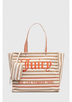 Juicy Couture torba plażowa kolor beżowy ze sklepu ANSWEAR.com w kategorii Torby letnie - zdjęcie 170129002