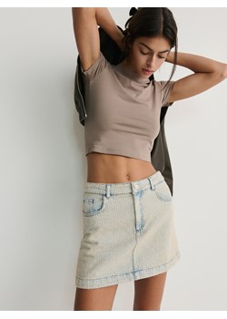Reserved - Jeansowa spódnica mini - niebieski ze sklepu Reserved w kategorii Spódnice - zdjęcie 170130293