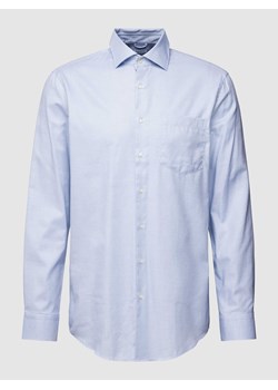 Koszula biznesowa o kroju regular fit z kołnierzykiem typu kent ze sklepu Peek&Cloppenburg  w kategorii Koszule męskie - zdjęcie 170132181