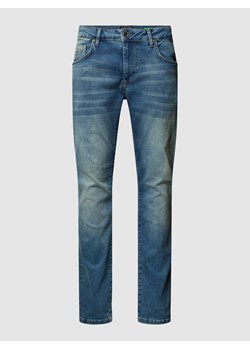Jeansy o kroju slim fit z efektem znoszenia model ‘BATES’ ze sklepu Peek&Cloppenburg  w kategorii Jeansy męskie - zdjęcie 170132342
