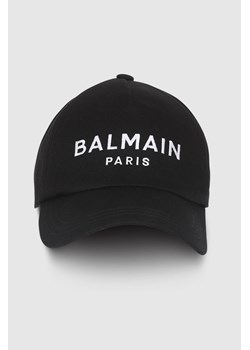 BALMAIN Czarna czapka z logo ze sklepu outfit.pl w kategorii Czapki z daszkiem męskie - zdjęcie 170134754