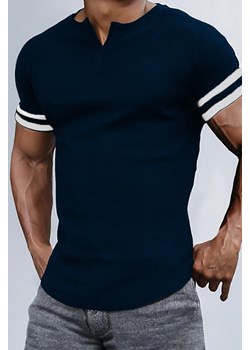 T-shirt ROBERNI NAVY ze sklepu Ivet Shop w kategorii T-shirty męskie - zdjęcie 170136072