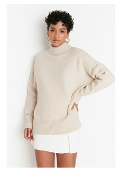 trendyol Sweter w kolorze beżowym ze sklepu Limango Polska w kategorii Swetry damskie - zdjęcie 170141681