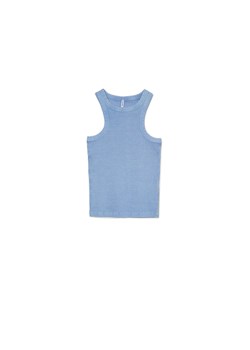 Cropp - Niebieski top - niebieski ze sklepu Cropp w kategorii Bluzki damskie - zdjęcie 170142422