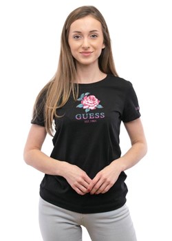 t-shirt damski guess w4ri37 ja914 czarny ze sklepu Royal Shop w kategorii Bluzki damskie - zdjęcie 170143380