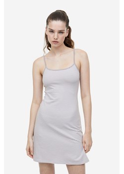 H & M - Dżersejowa sukienka z rozszerzanym dołem - Szary ze sklepu H&M w kategorii Sukienki - zdjęcie 170147964