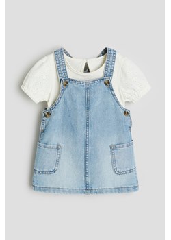 H & M - Bawełniany komplet 2-częściowy - Niebieski ze sklepu H&M w kategorii Komplety niemowlęce - zdjęcie 170147972