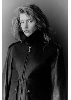 H & M - Skórzana kurtka - Czarny ze sklepu H&M w kategorii Kurtki damskie - zdjęcie 170148020