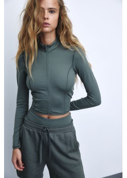 H & M - Rozpinany top - Zielony ze sklepu H&M w kategorii Bluzki damskie - zdjęcie 170148040