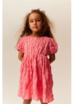 H & M - Sukienka z bufiastym rękawem - Różowy ze sklepu H&M w kategorii Sukienki dziewczęce - zdjęcie 170148152